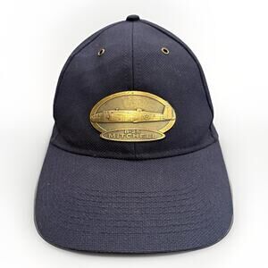 B-25 Mitchell Metal Mens Navy Cotton Adjustable Strapback Hat Baseball Cap
